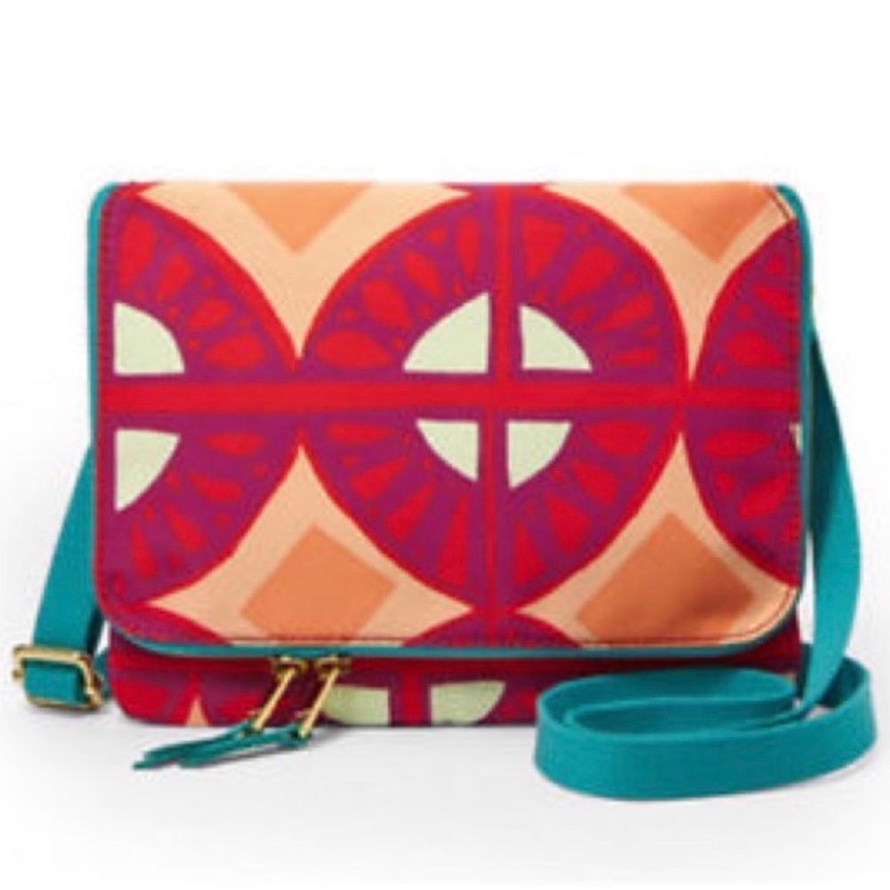 Fossil Key-Per Nylon Mini Flap Crossbody